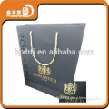 luxury hot stamping custom black velvet jewelry bag